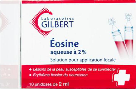 Image EOSINE AQUEUSE 2% GILBERT 2ML x10